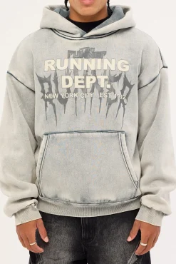 Tribal Dept Hoodie Concrete