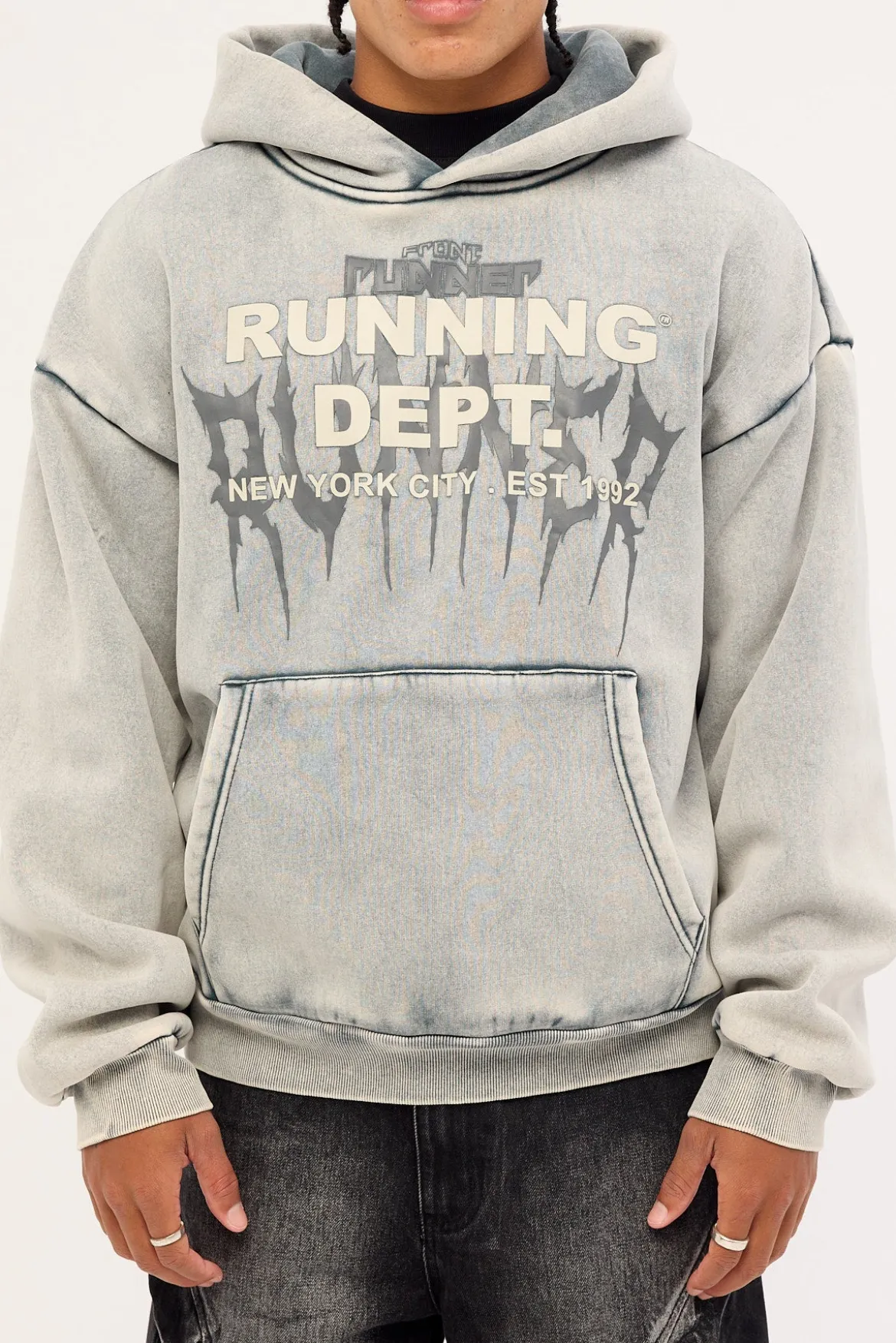 Tribal Dept Hoodie Concrete