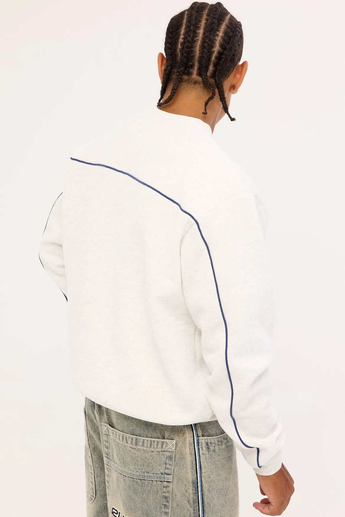 Trigger Crew Fleece Ecru Marle
