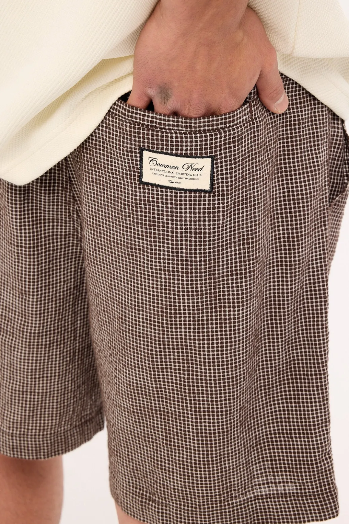Truman Baggy Short Brown Check