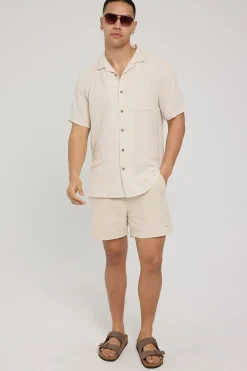 Truth Resort Collar Shirt Oatmeal