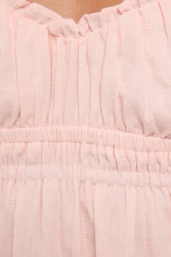 Tulip Cotton Mini Dress Pink