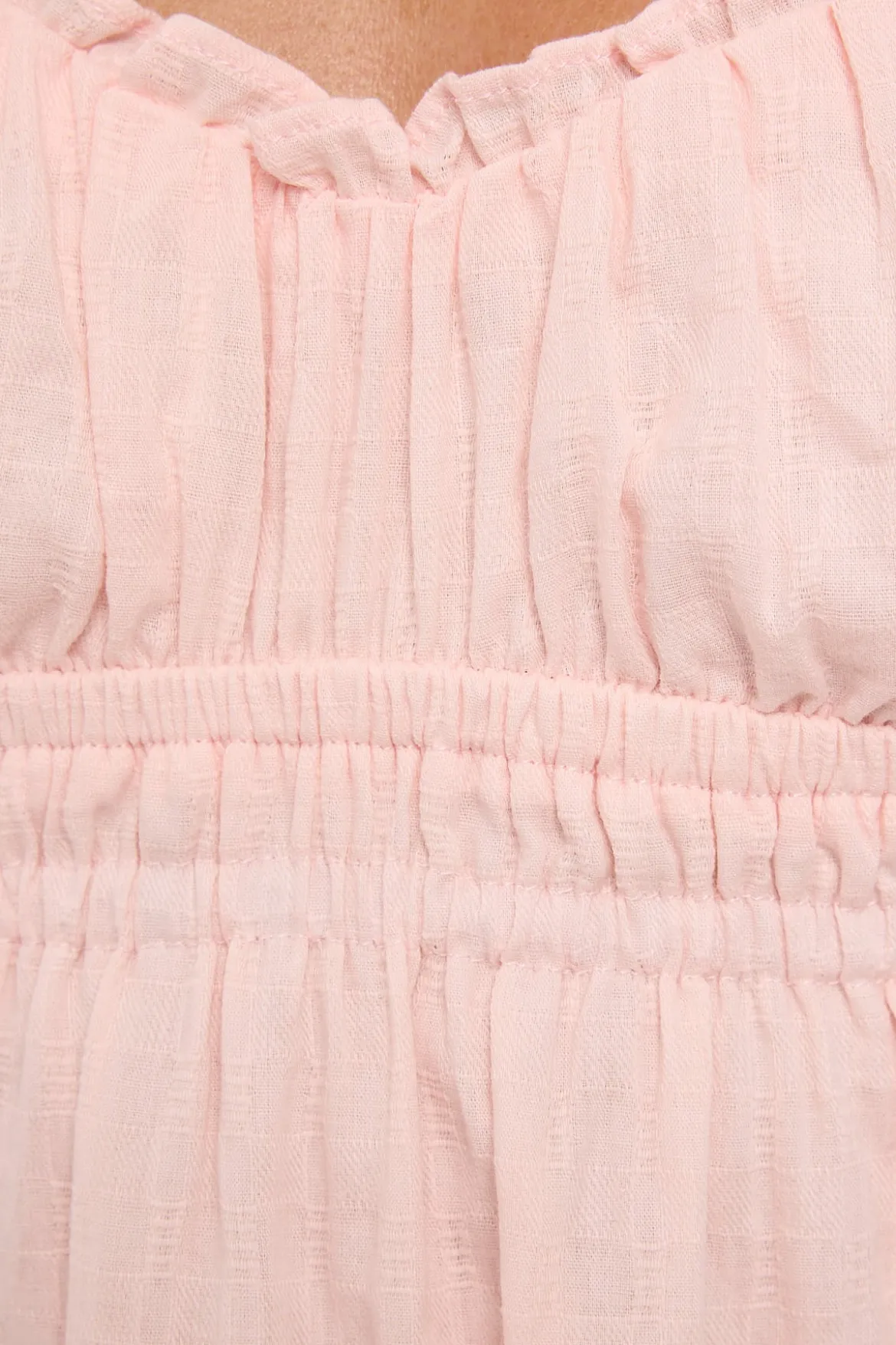 Tulip Cotton Mini Dress Pink
