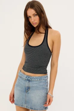 Tulli Studded Mini Skirt Rustic Fade