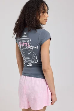 Tuner Baby Tee Stormy Blue