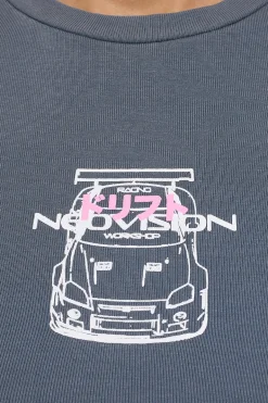 Tuner Baby Tee Stormy Blue