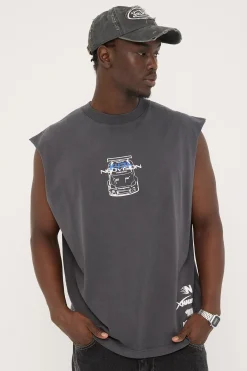 Tuner Muscle Tank Off Black