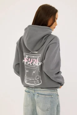 Tuner Relaxed Hoodie Stormy Blue