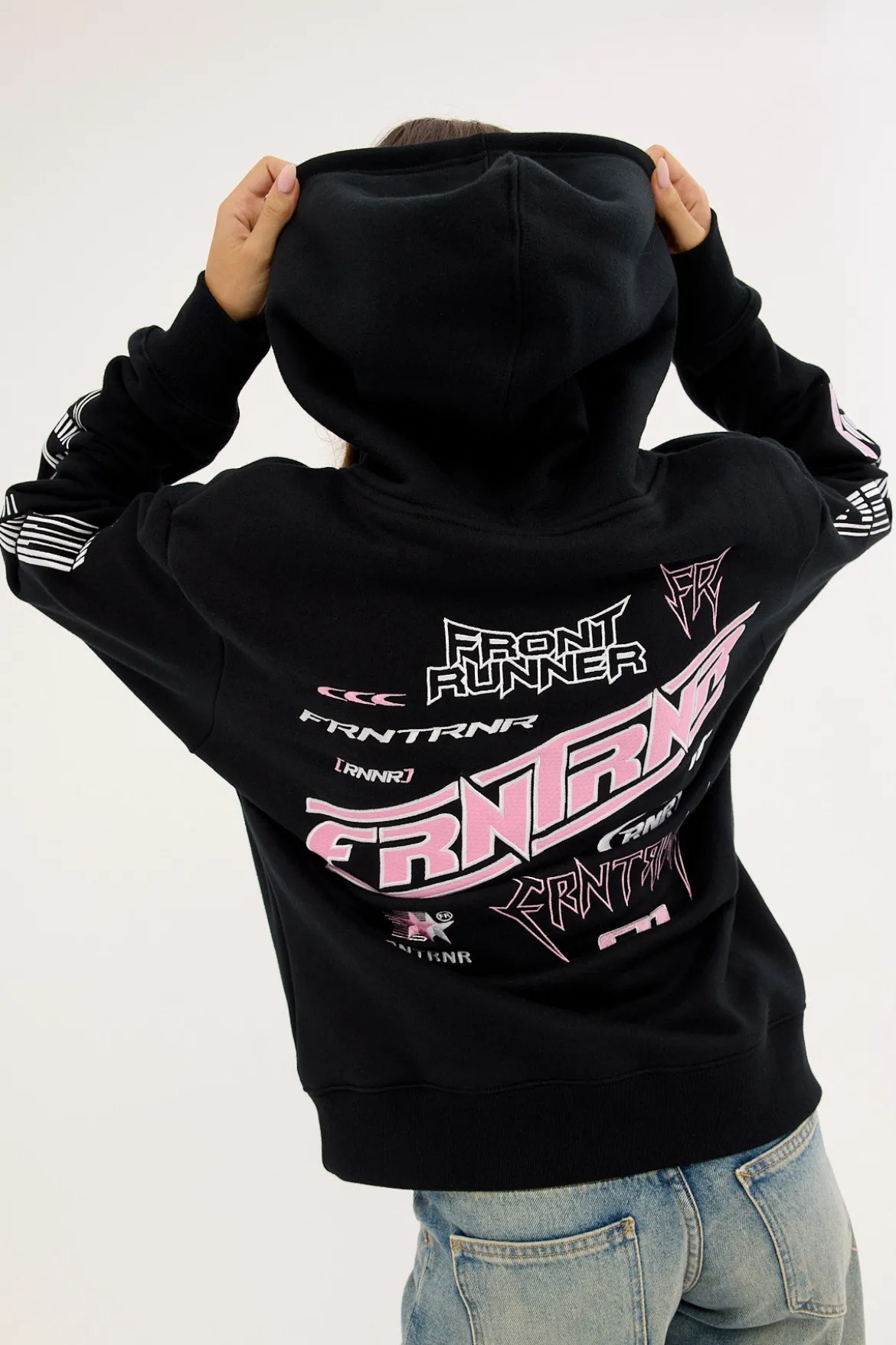 Turbo Charge Hoodie Black Bubblegum