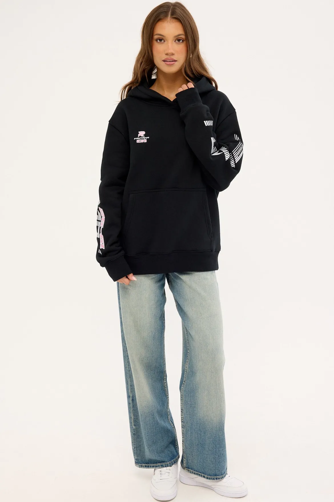 Turbo Charge Hoodie Black Bubblegum
