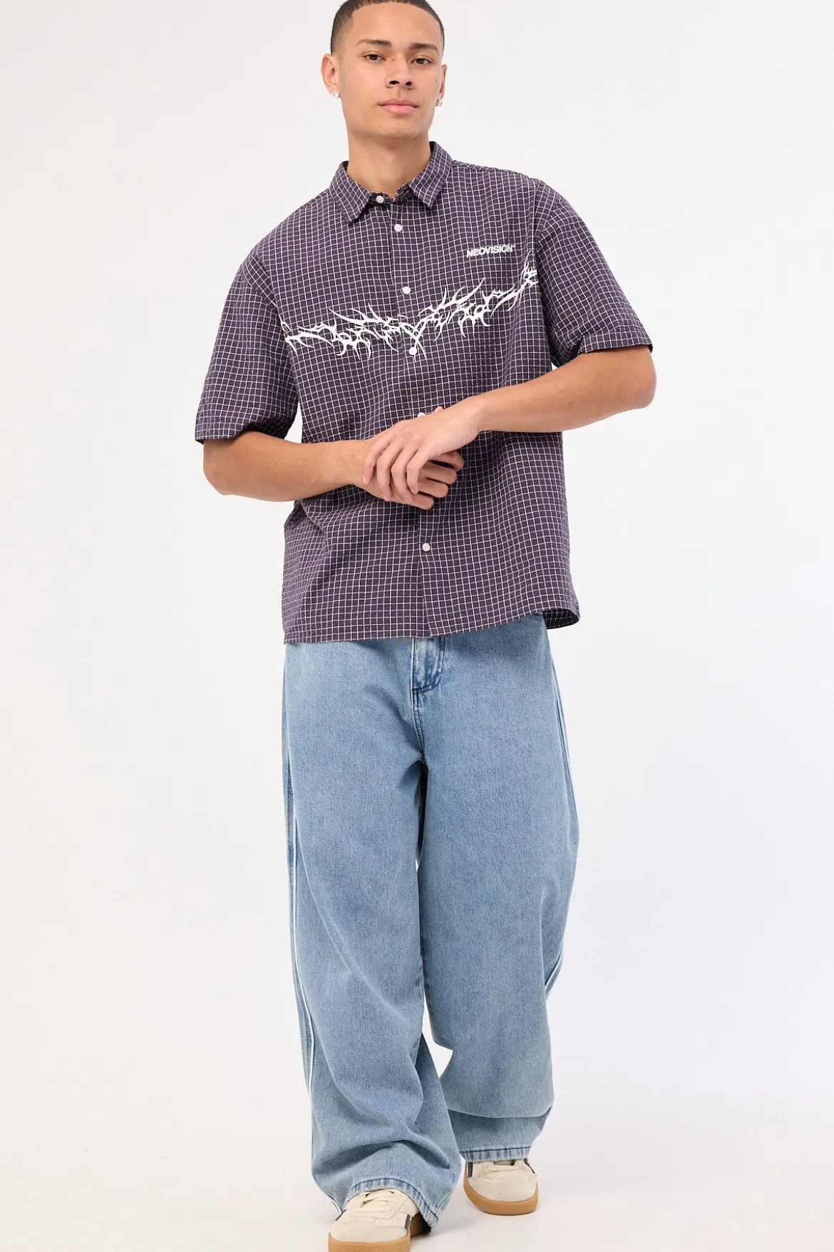 Tusk Goliath Extreme Baggy Jean Ash Blue