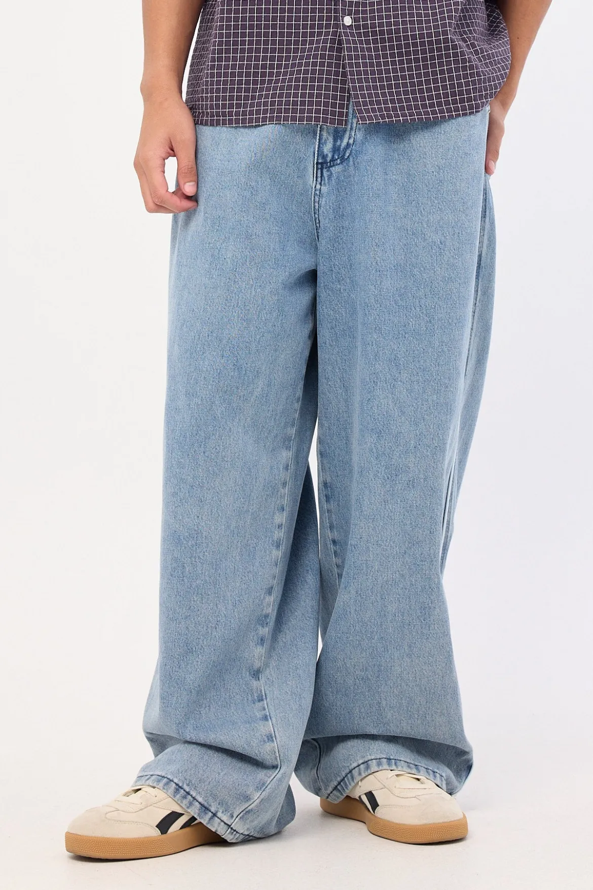Tusk Goliath Extreme Baggy Jean Ash Blue