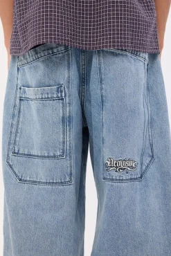 Tusk Goliath Extreme Baggy Jean Ash Blue