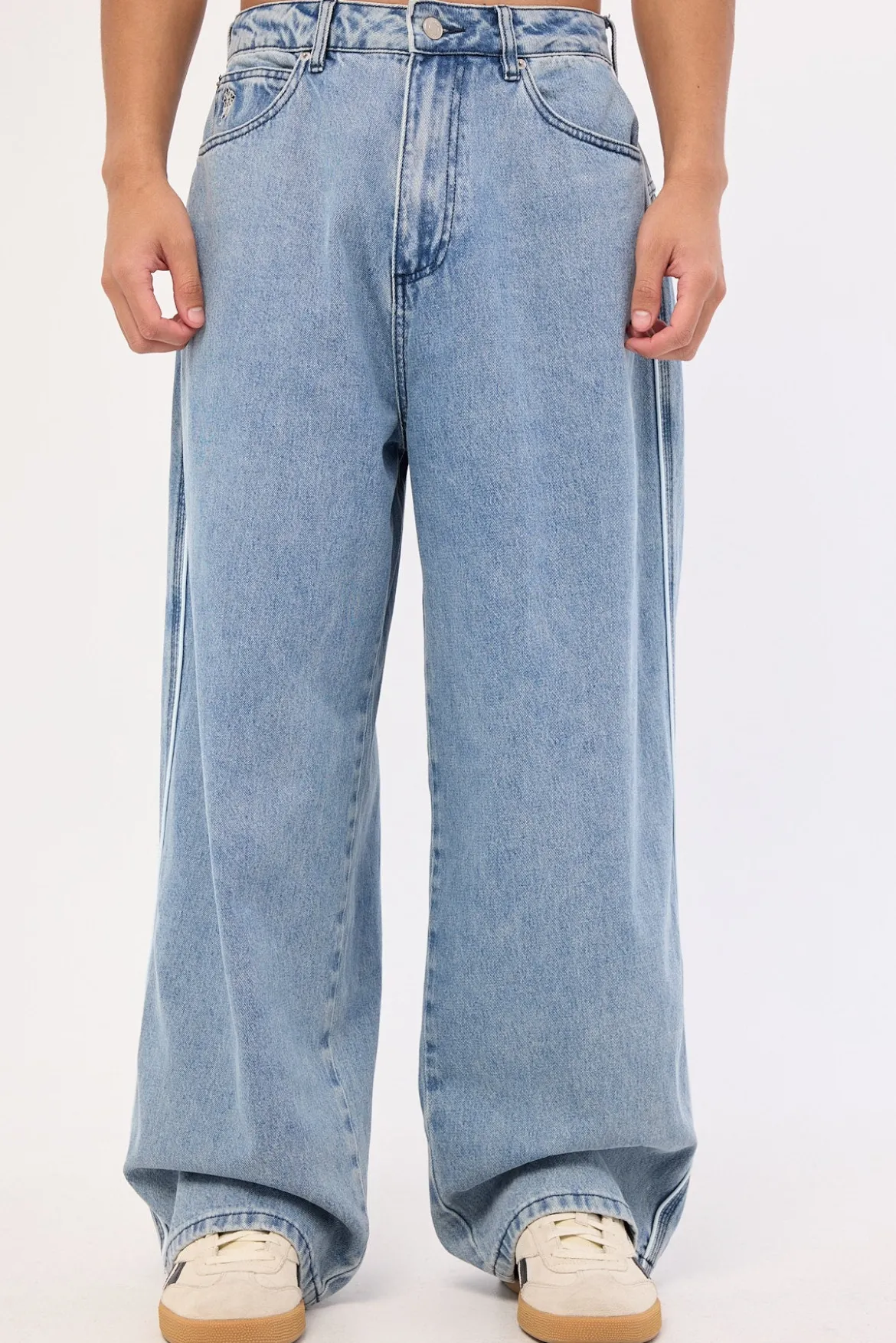 Tusk Goliath Extreme Baggy Jean Ash Blue