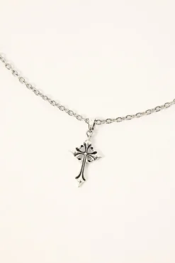 Tusk Necklace Antique Silver
