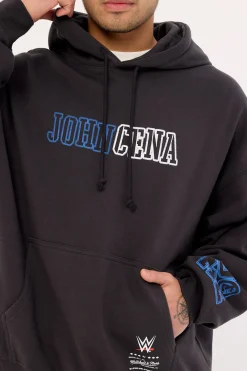 U Can't See Me Boxy Hoodie Faded Black