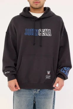 U Can't See Me Boxy Hoodie Faded Black