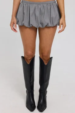 Un Tutu Mini Skort Onyx Gingham