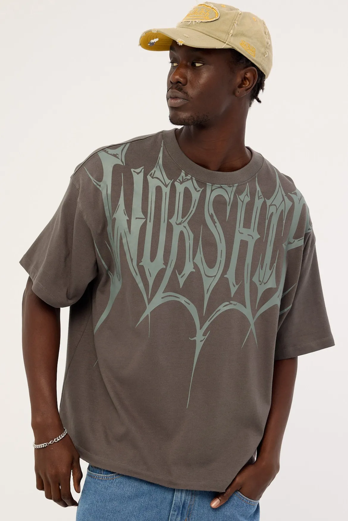 Unchainedbox Box Crop Tee Worn Black