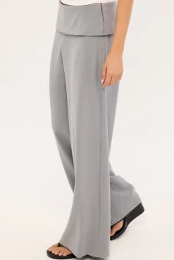 Vaila Fold Over Pant Grey