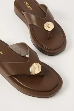 Val Sandal Chocolate Smooth