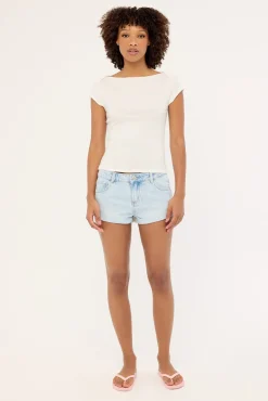Valentina Boat Neck T-shirt White