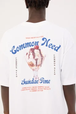 Vanilla Sundae Heavyweight Easy Tee White