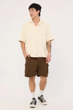 Vanished Short Bowling Shirt Heritage White