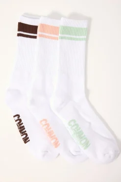 Vapor Sock 3 Pack Peach/Brown/Sage