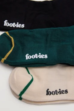 VB Sneaker Socks 3 Pack Gift Can Black/Green/Cream