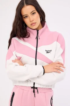 Vector Track Top Dusty Rose/Barley Grey