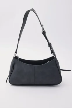 Veil Ruched Tie Bag Washed Black