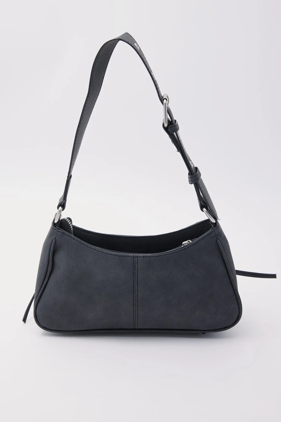 Veil Ruched Tie Bag Washed Black