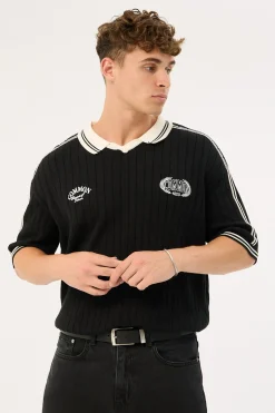 Veloce Knit Soccer Jersey Black