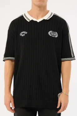 Veloce Knit Soccer Jersey Black