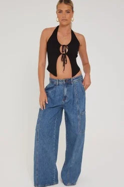 Veneda Baggy Jean Blue Denim