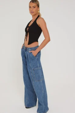 Veneda Baggy Jean Blue Denim