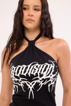 Venomous Mini Dress Black