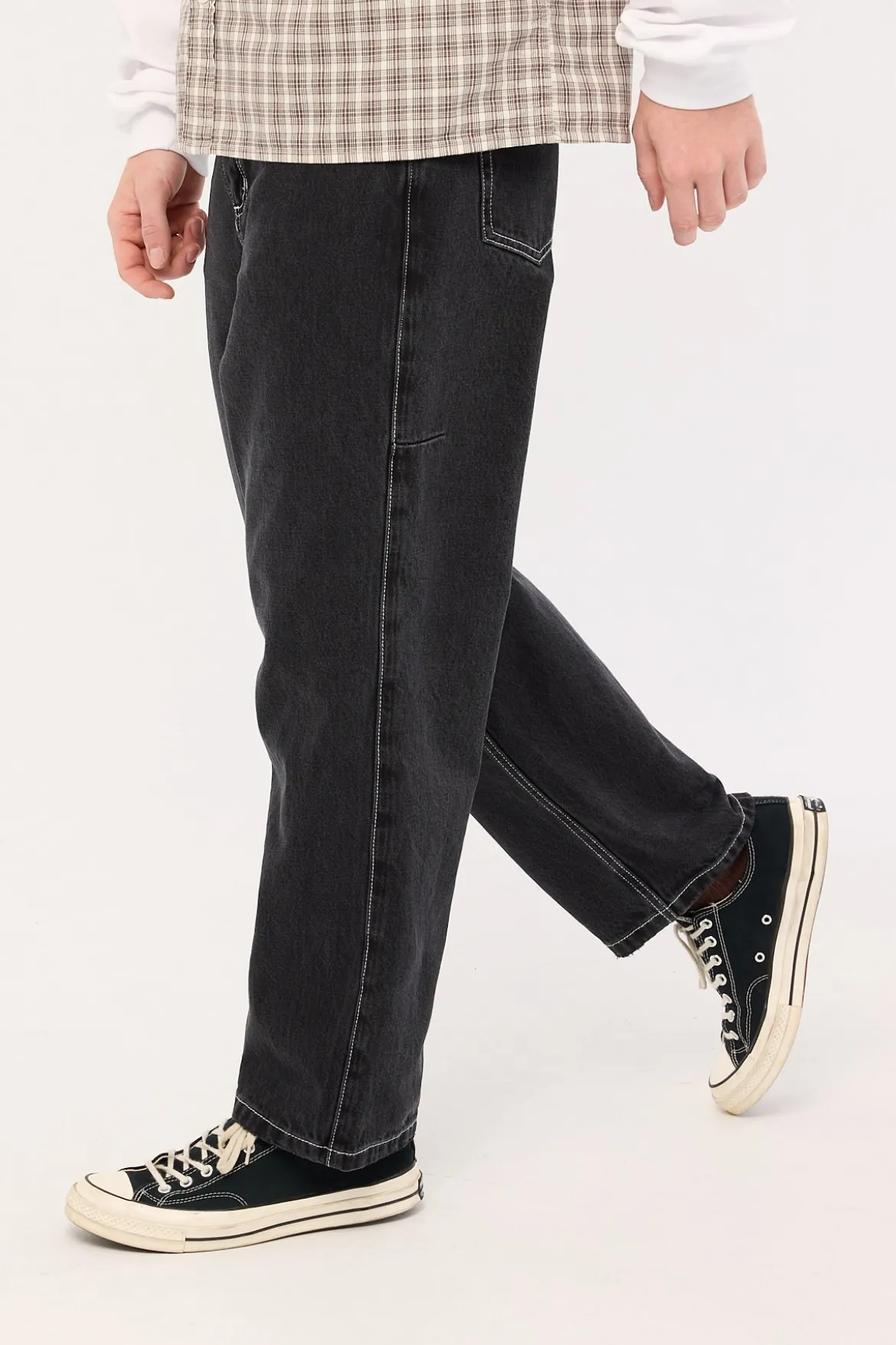 Victory League Big Slacker Jean Aged Black