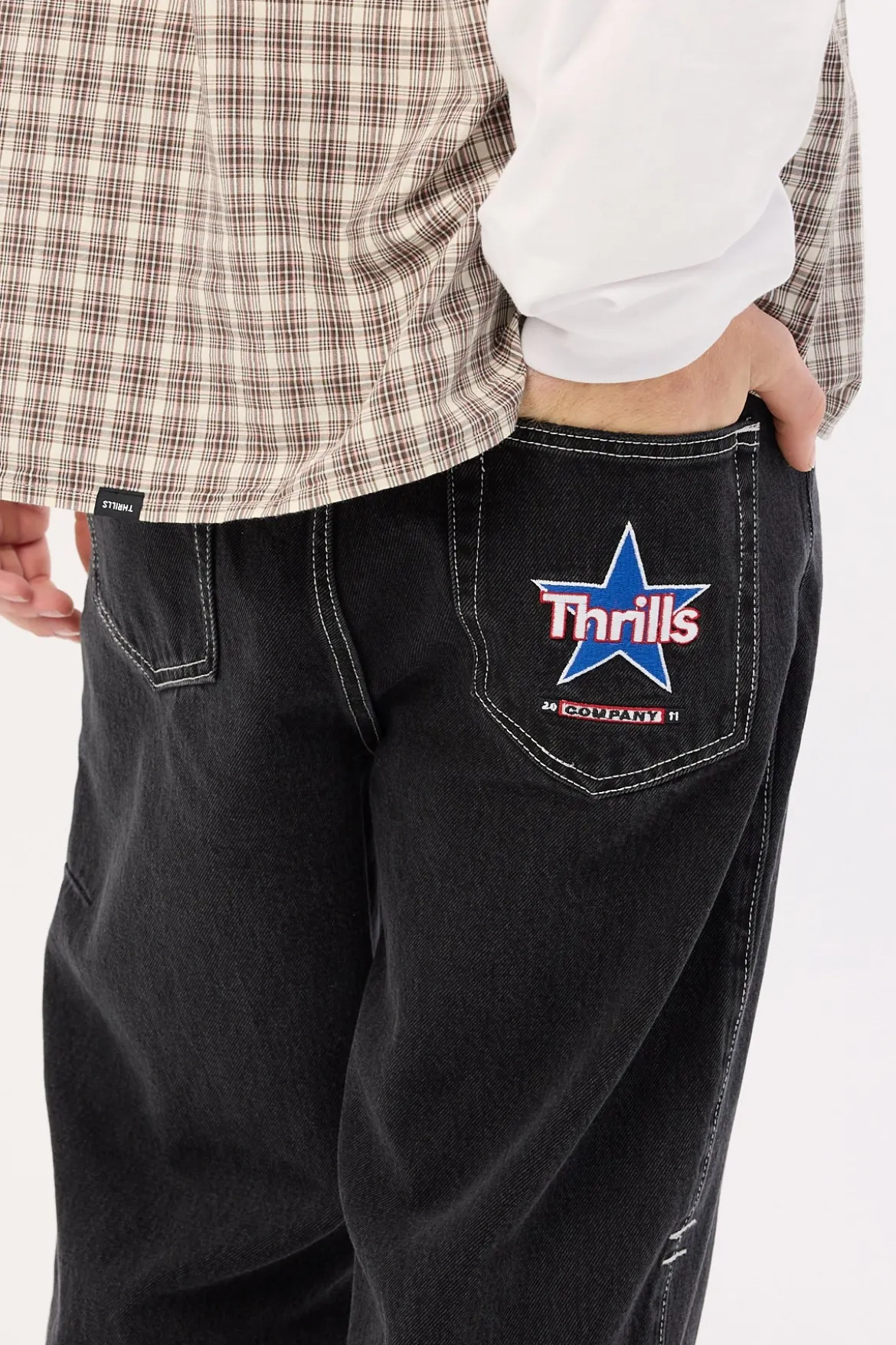 Victory League Big Slacker Jean Aged Black