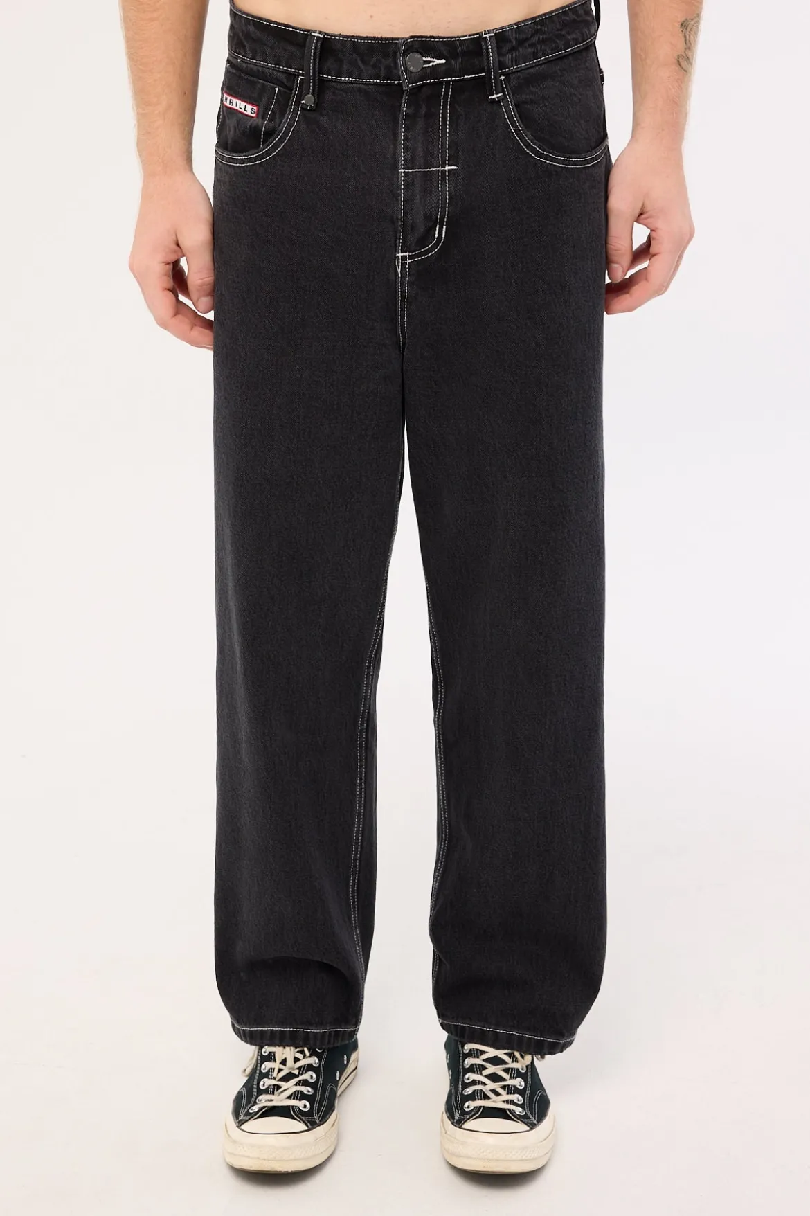 Victory League Big Slacker Jean Aged Black