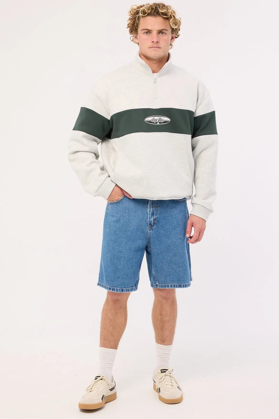 Victory League Mid Slacker Denim Short Eternal Mid Blue