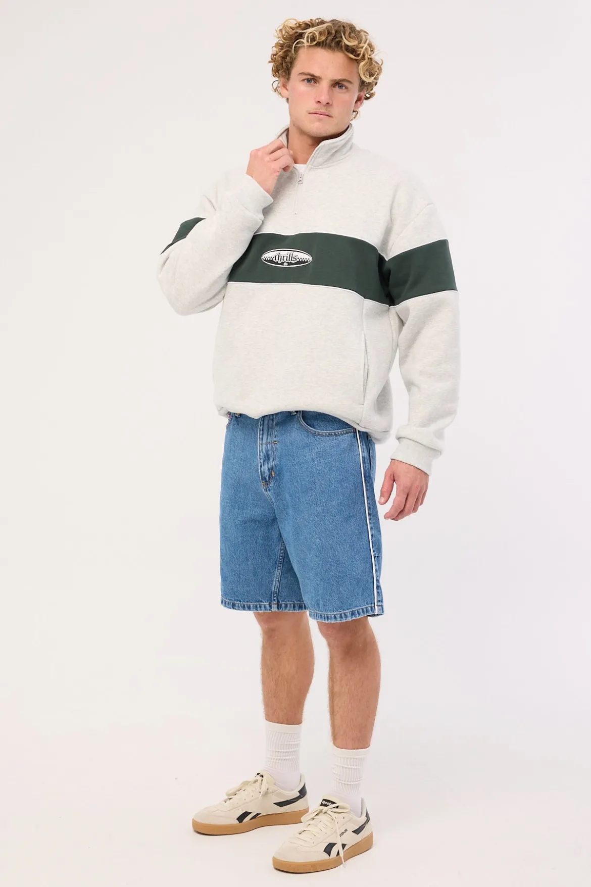 Victory League Mid Slacker Denim Short Eternal Mid Blue