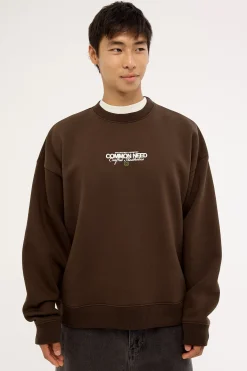 Vine Crew Sweater Dark Fudge