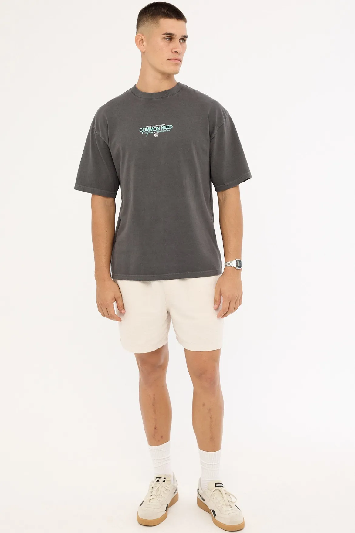 Vine Heavyweight Easy Tee Washed Black