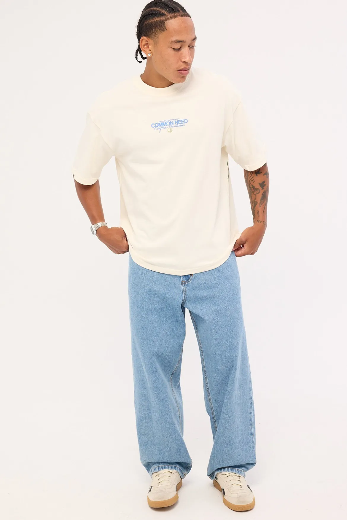 Vine Heavyweight Easy Tee Off White
