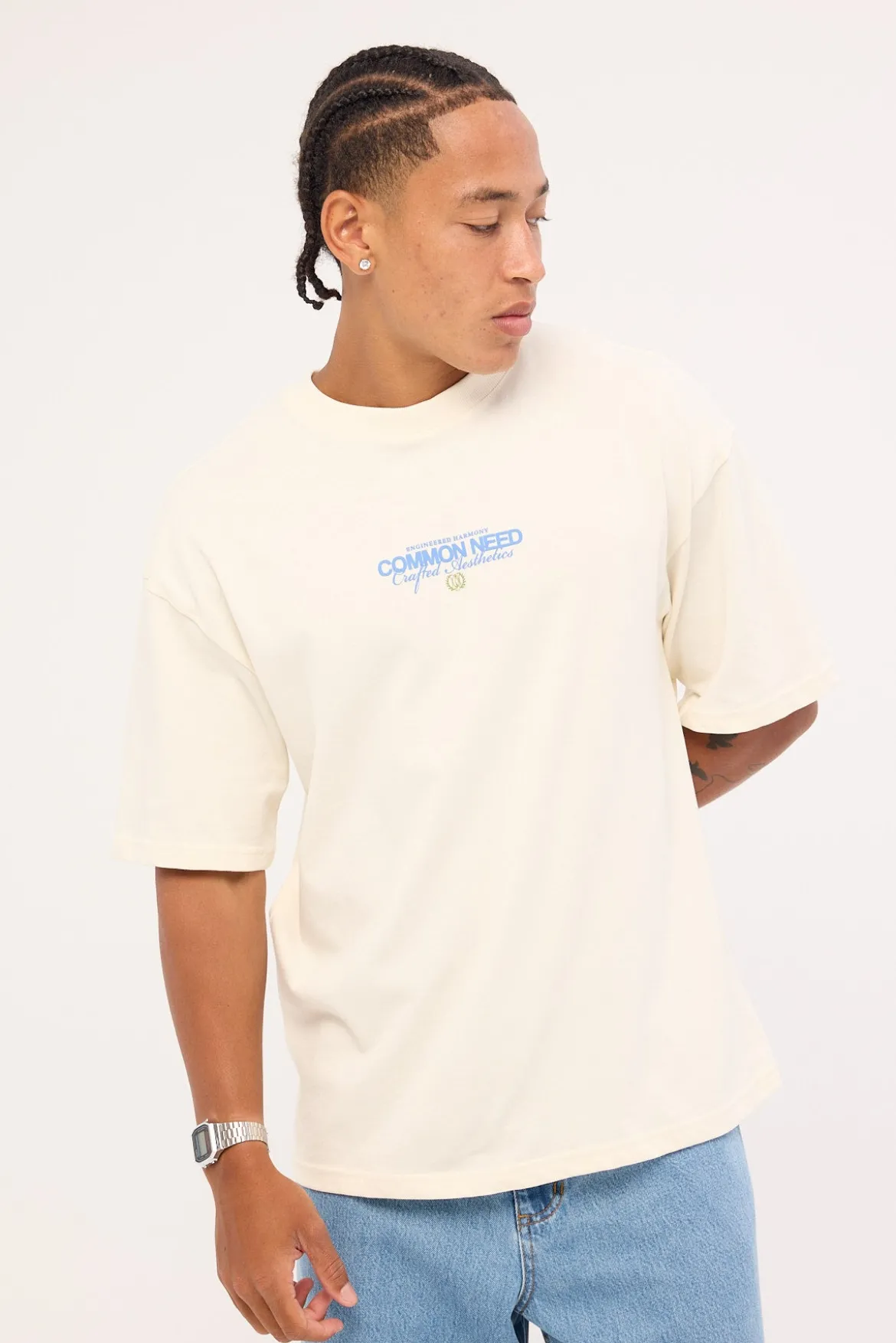 Vine Heavyweight Easy Tee Off White