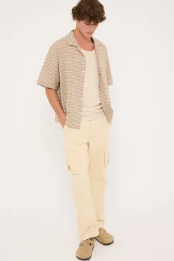 Vinyl Cargo Pant Off White