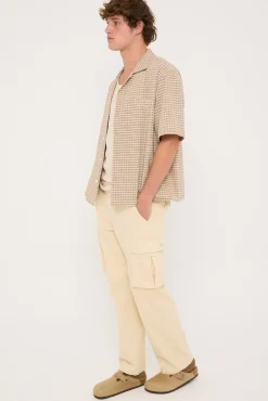 Vinyl Cargo Pant Off White