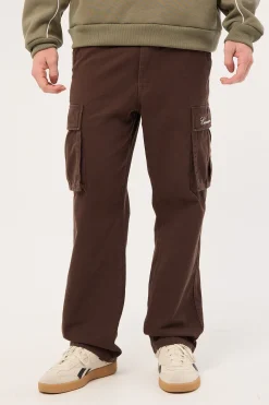 Vinyl Cargo Pant Washed Brown